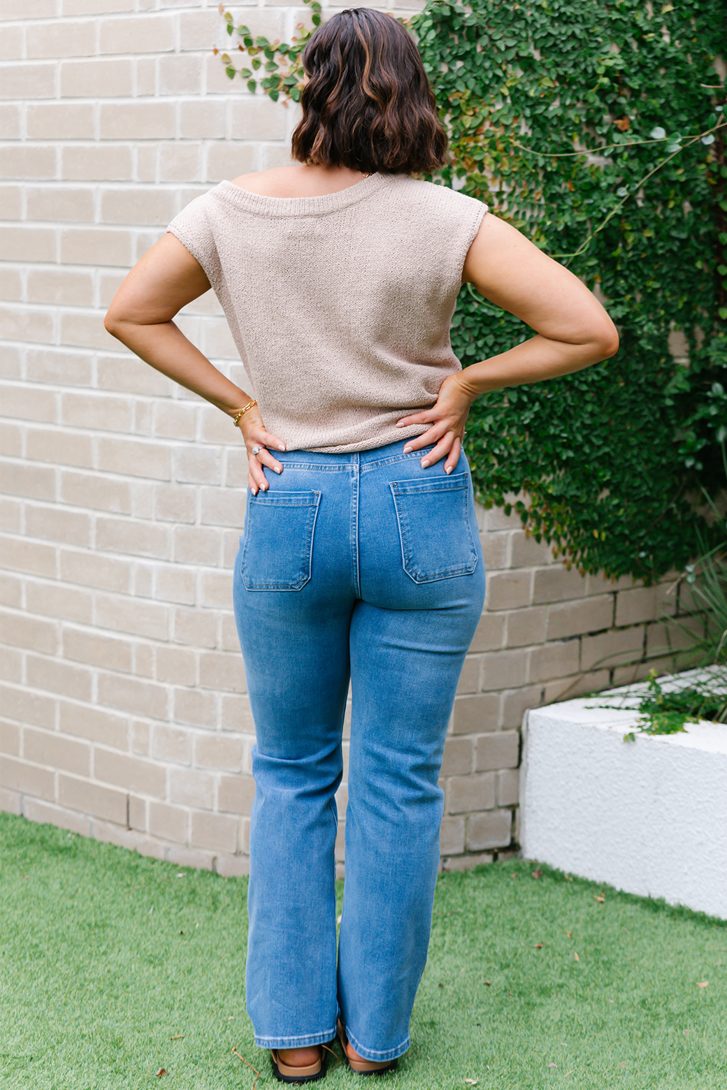 Hampton Off Shoulder Knit Top Natural