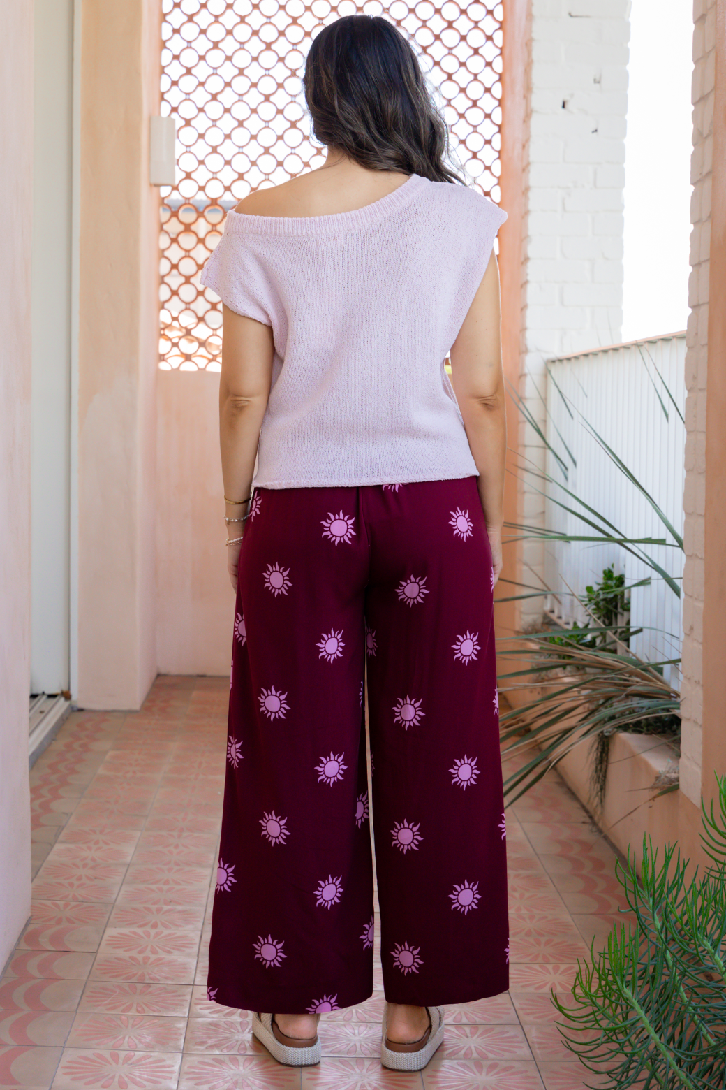 Hampton Off Shoulder Top Powder Pink