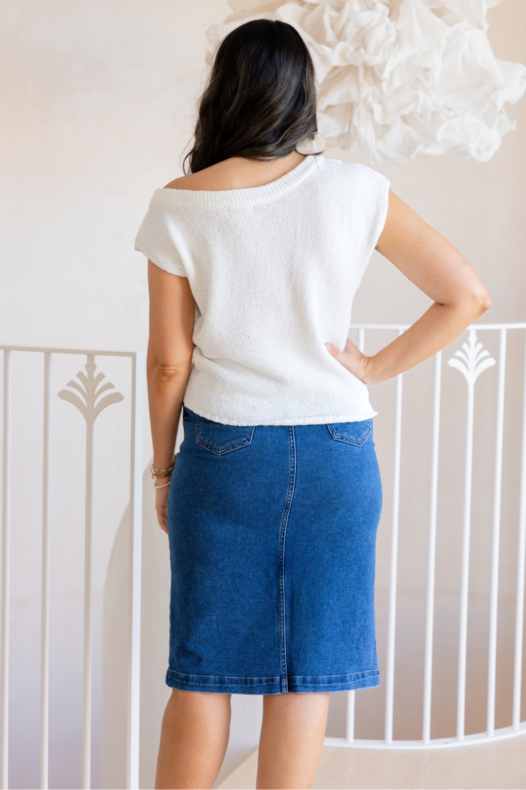 Hampton Off Shoulder Top White