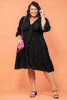 Hannah Midi Dress Black