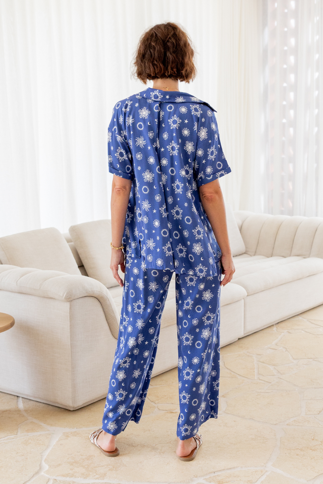 Hayden Shirt Nova Print Twilight Blue