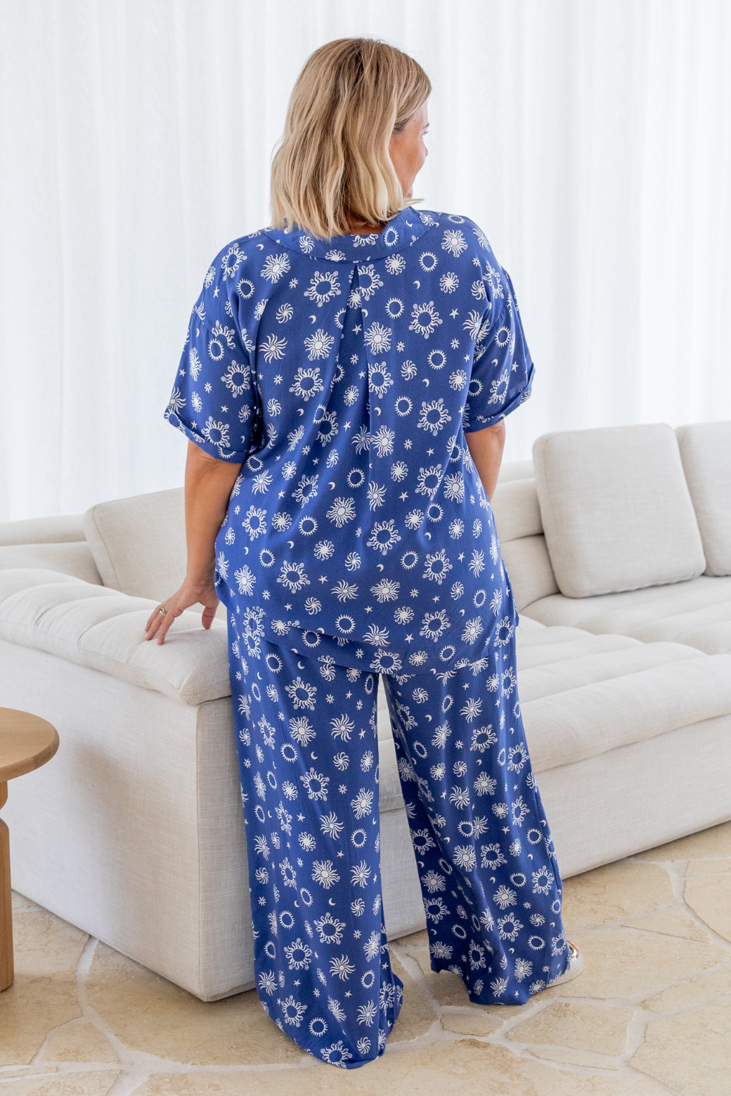 Hayden Shirt Nova Print Twilight Blue