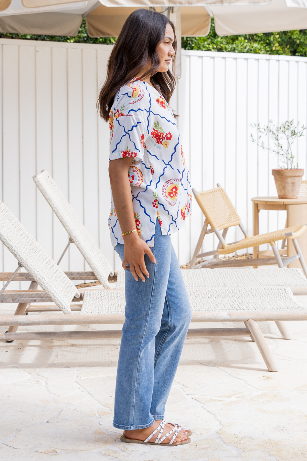 Hayden Shirt Picnic Print