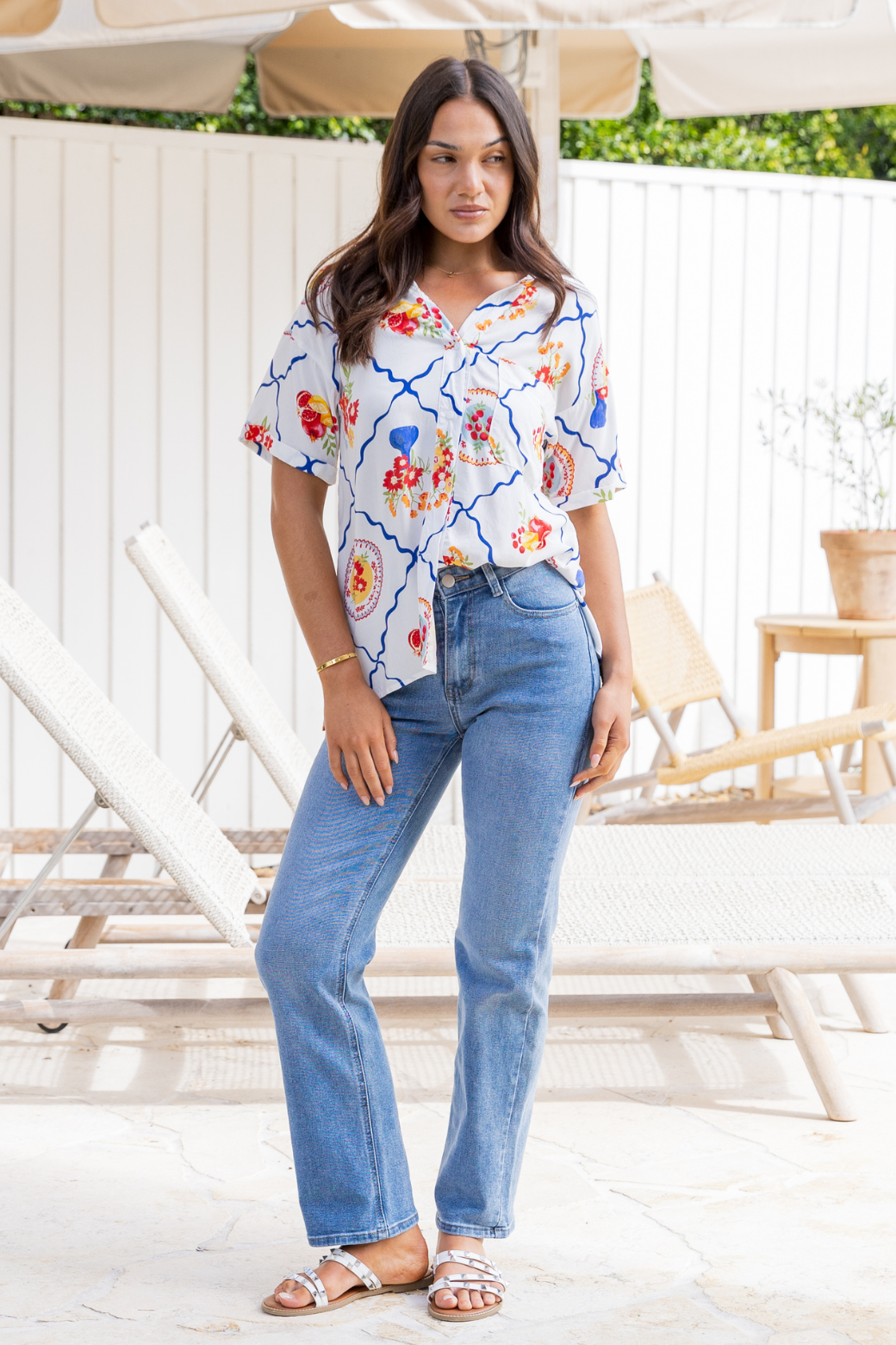 Hayden Shirt Picnic Print