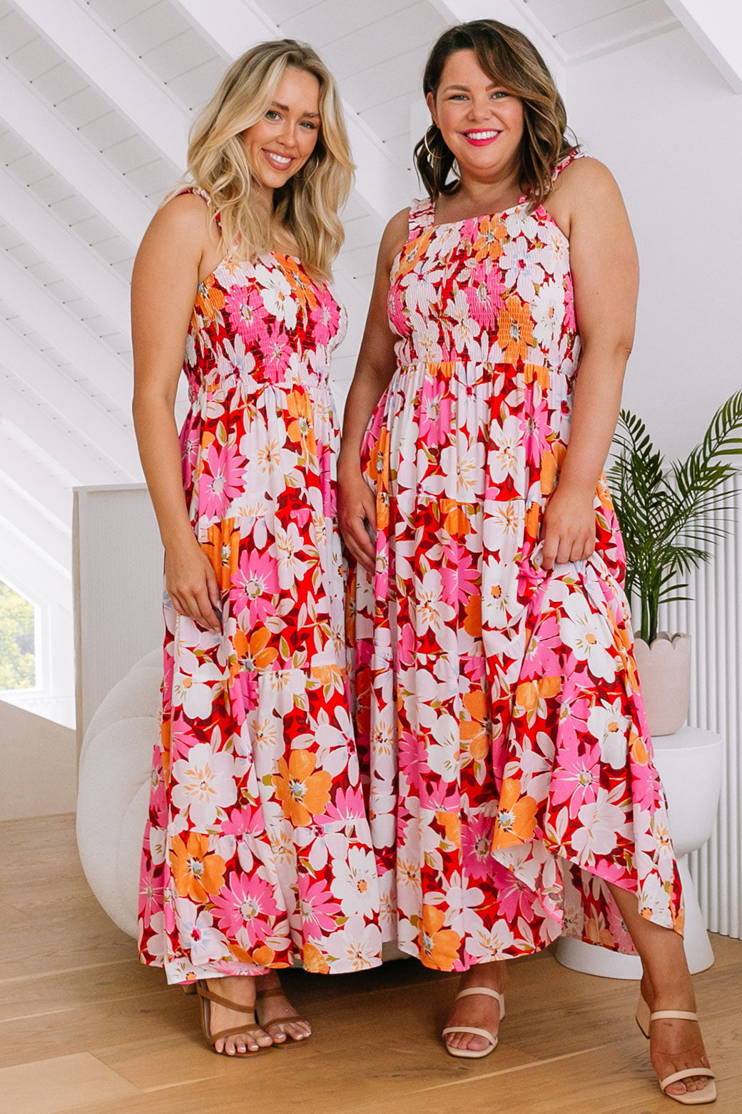 Hayley Maxi Dress Soiree Print Pink Multi