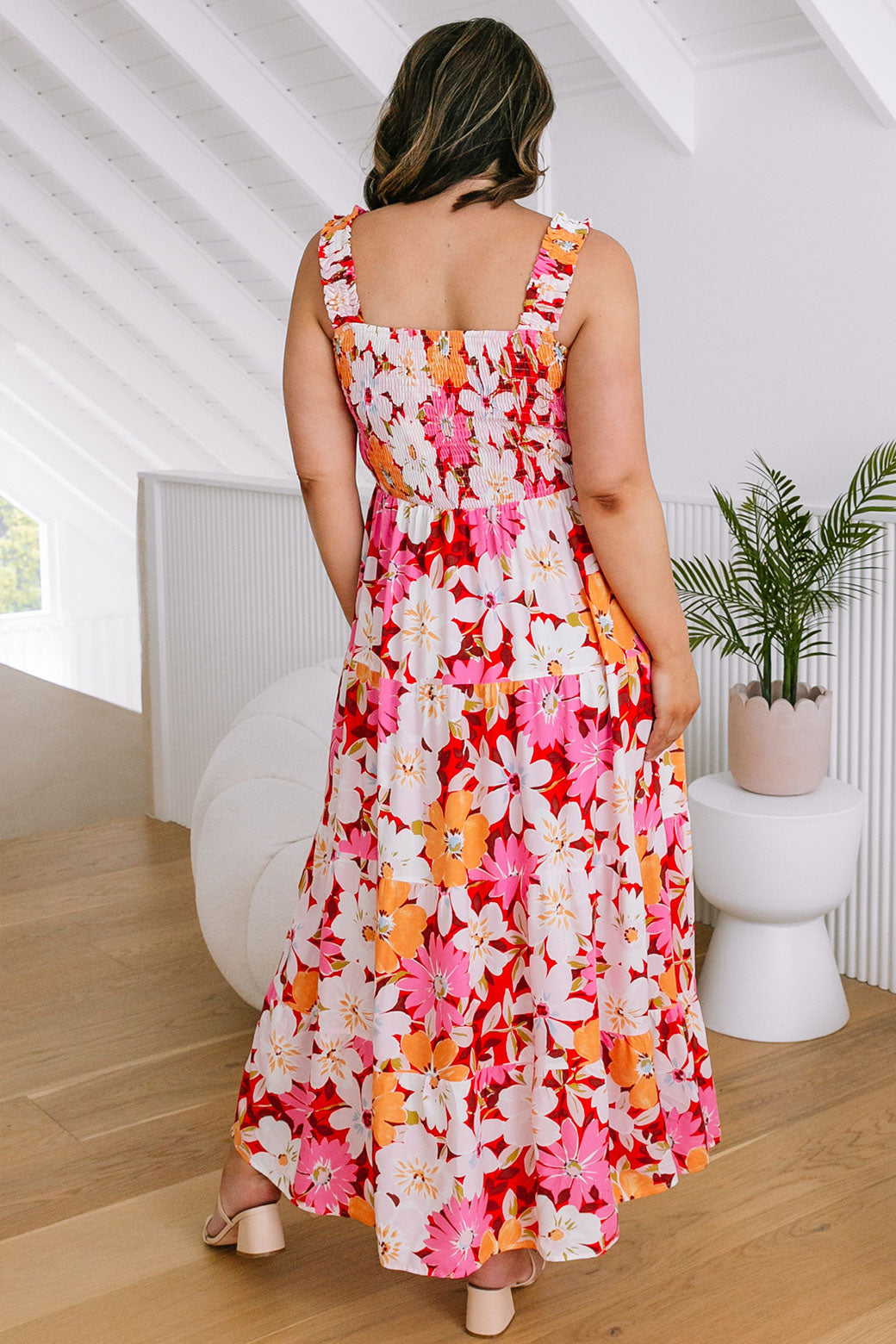 Hayley Maxi Dress Soiree Print Pink Multi