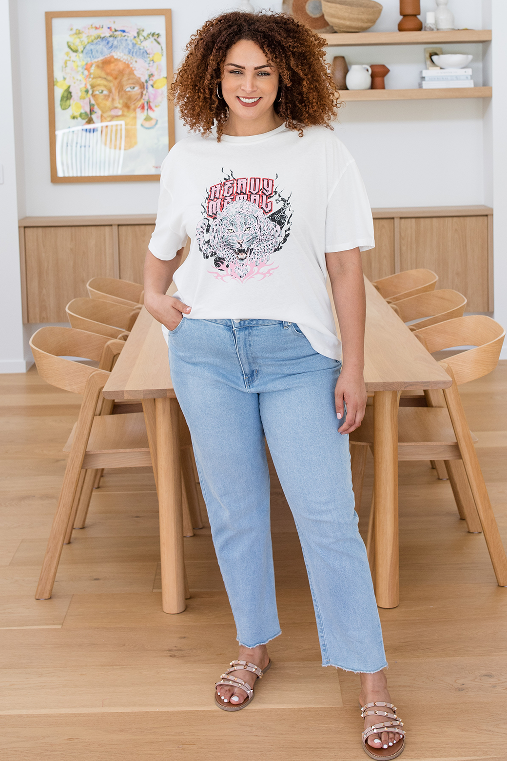 Final Sale | Sass Heavy Metal Tee White