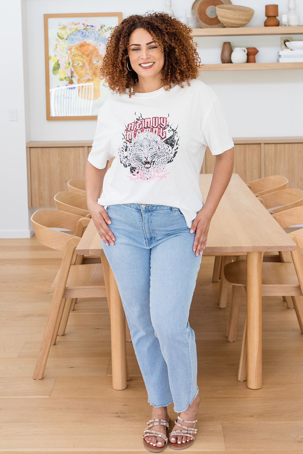 Final Sale | Sass Heavy Metal Tee White