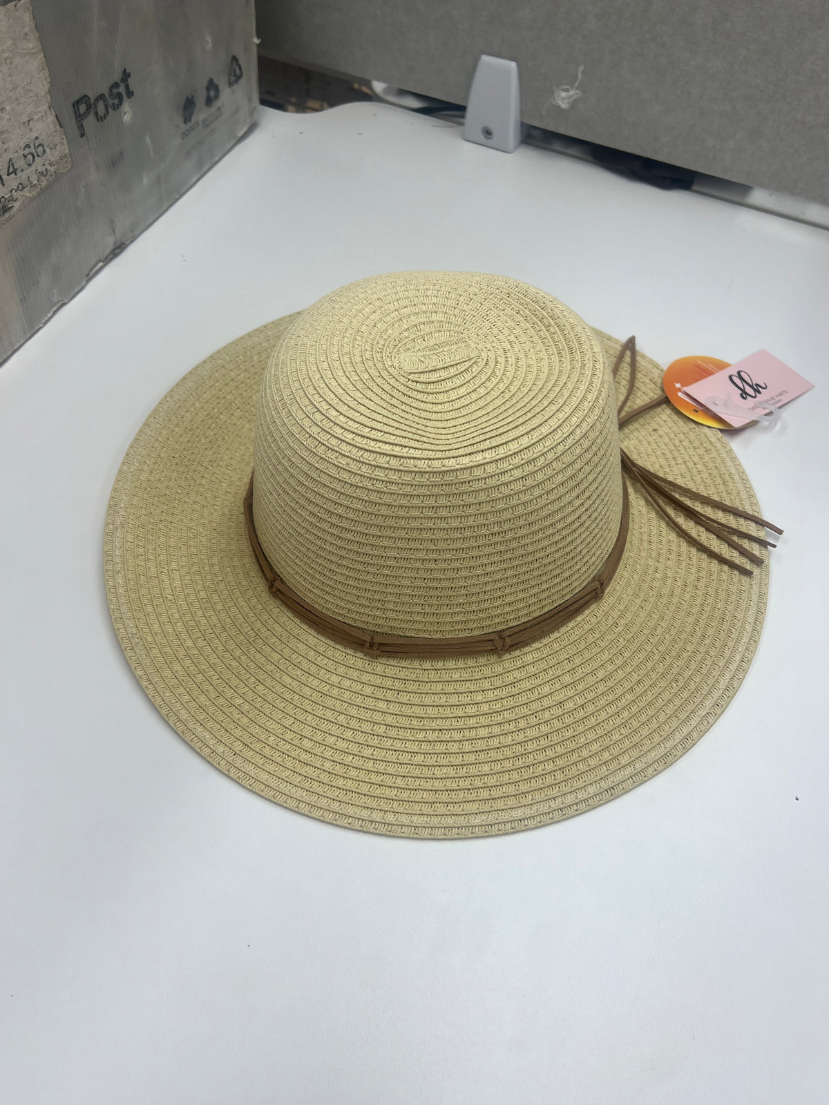 Classic Woven Summer Hat Cream