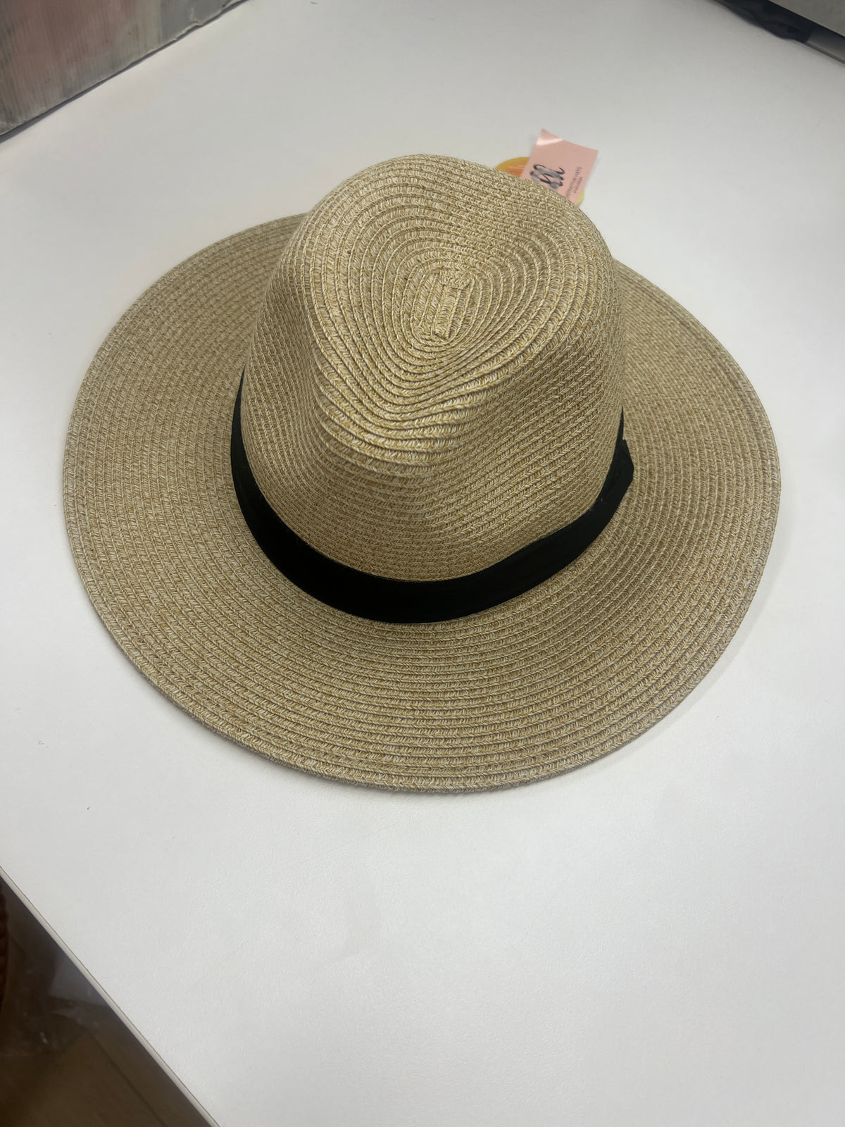 Flex Panama Hat Natural Black Ribbon
