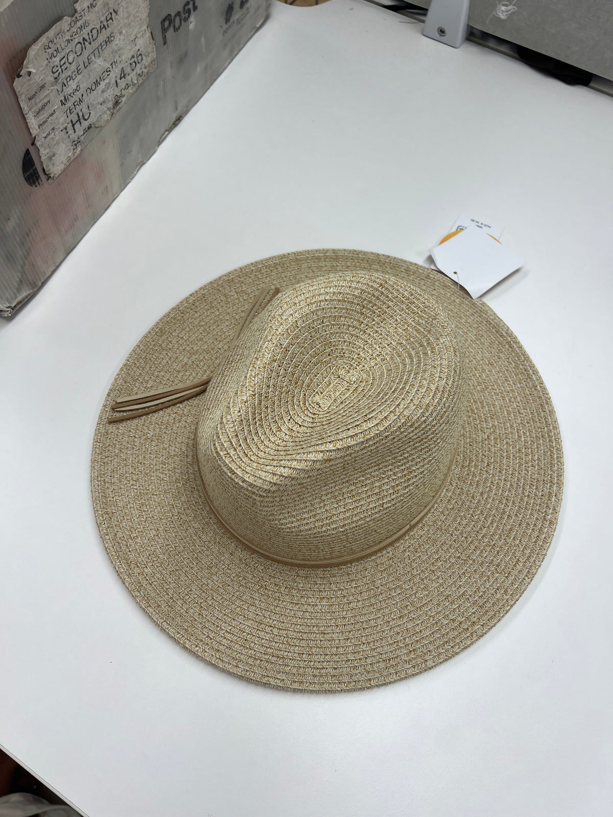 Two Tone Summer Panama Hat Cream