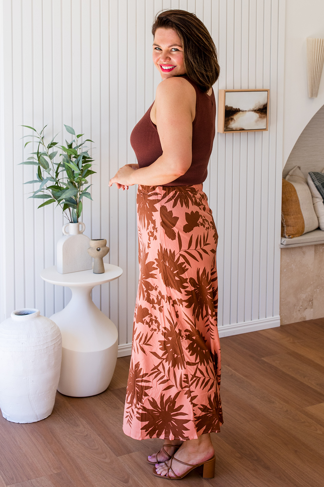 Star print maxi skirt outlet