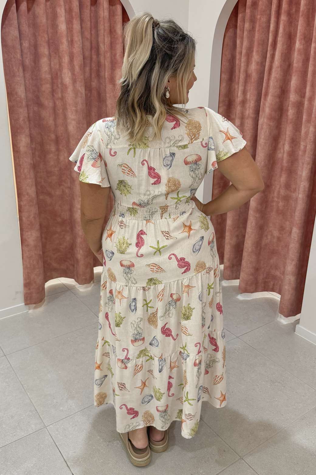 Zoe Maxi Dress Seashells