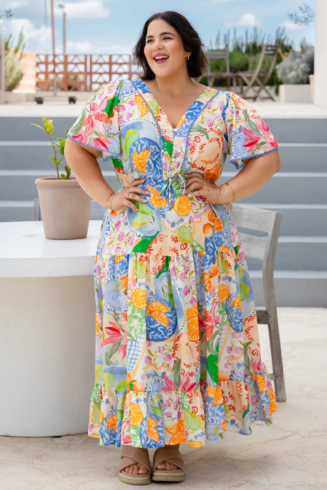 Jolene Maxi Dress Cin Cin Print