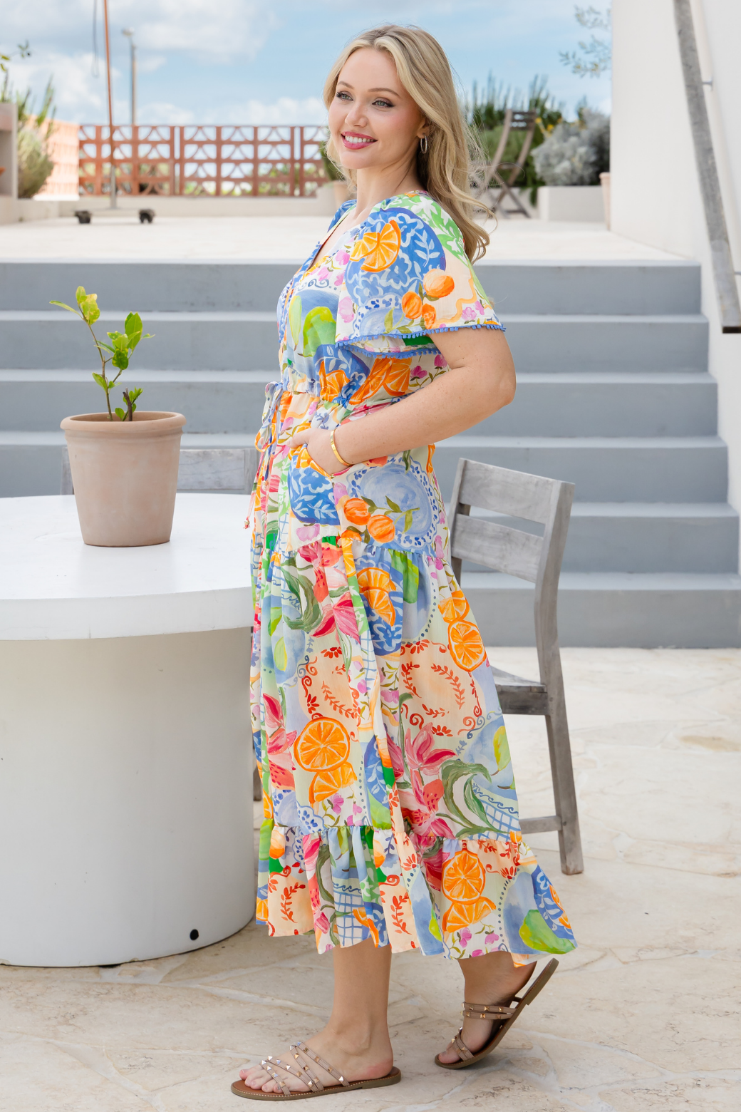 Jolene Maxi Dress Cin Cin Print