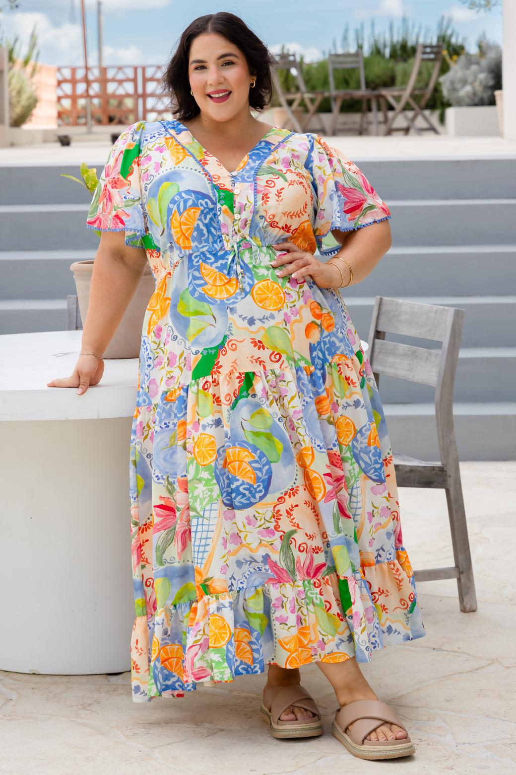 Jolene Maxi Dress Cin Cin Print