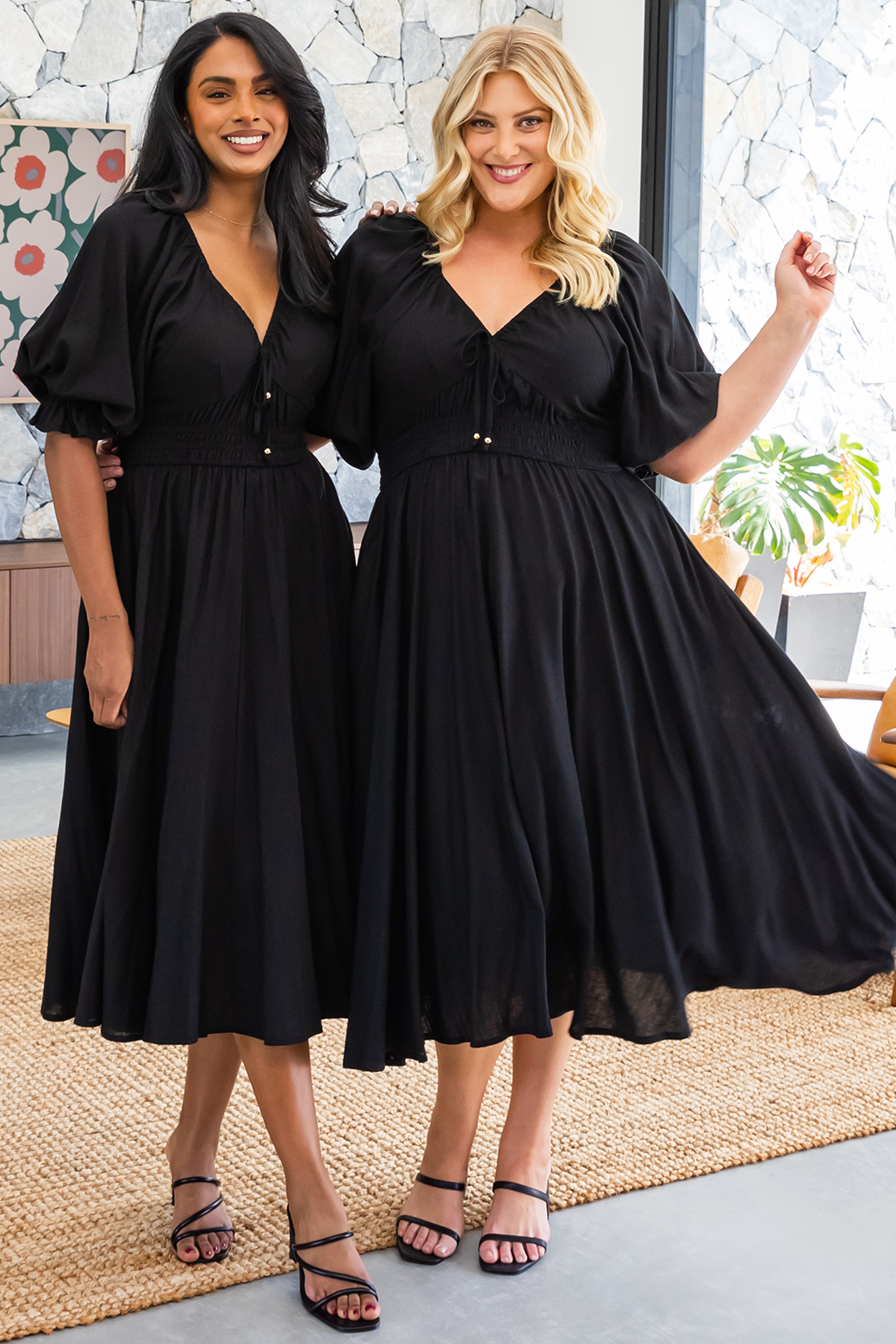 Final Sale | Jade Midi Dress Black