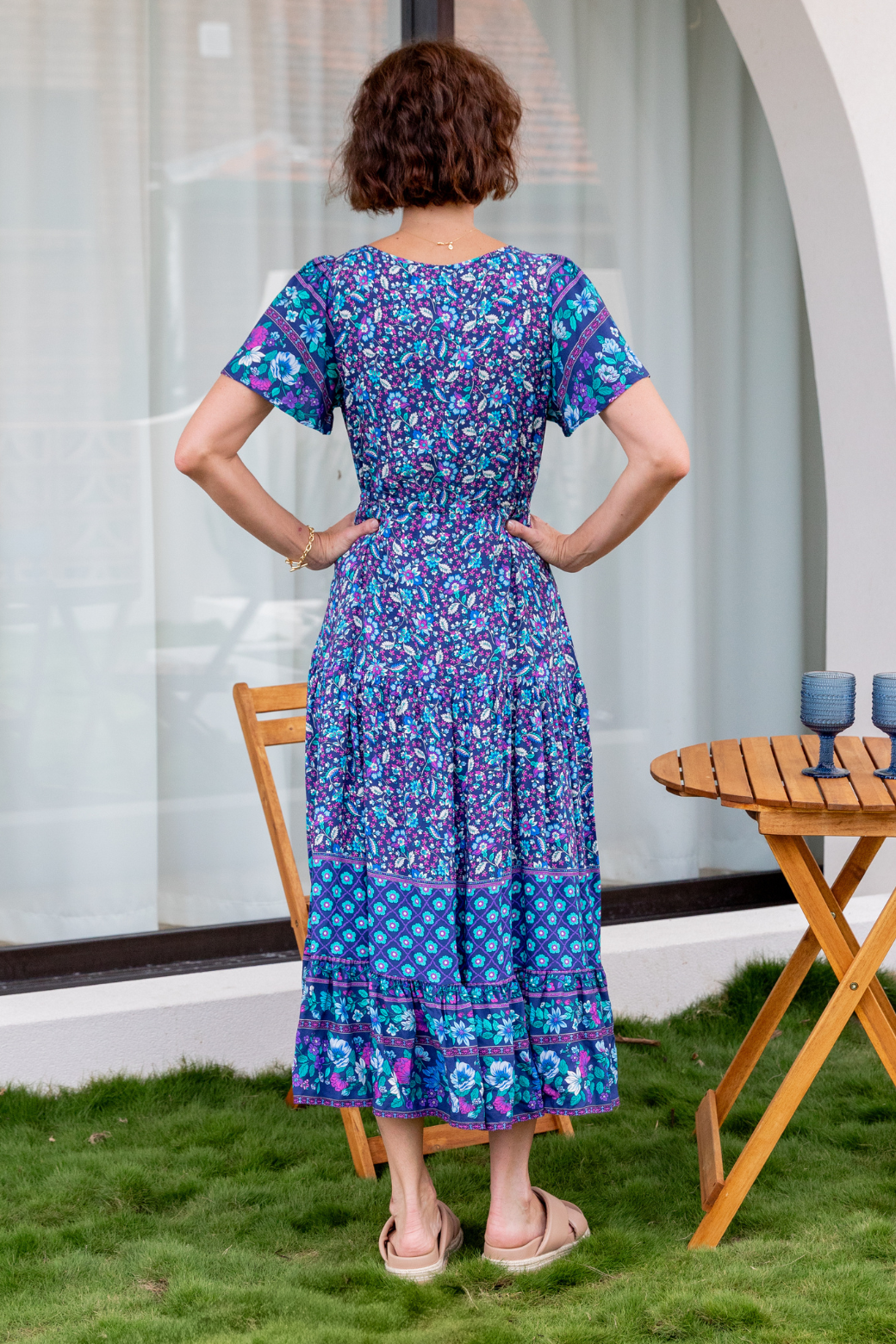 Joelle Maxi Dress Midnight Boho Print