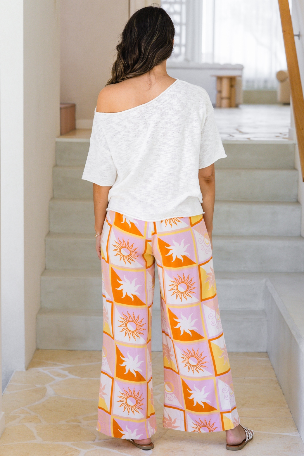 Julia Off Shoulder Knit Top  White