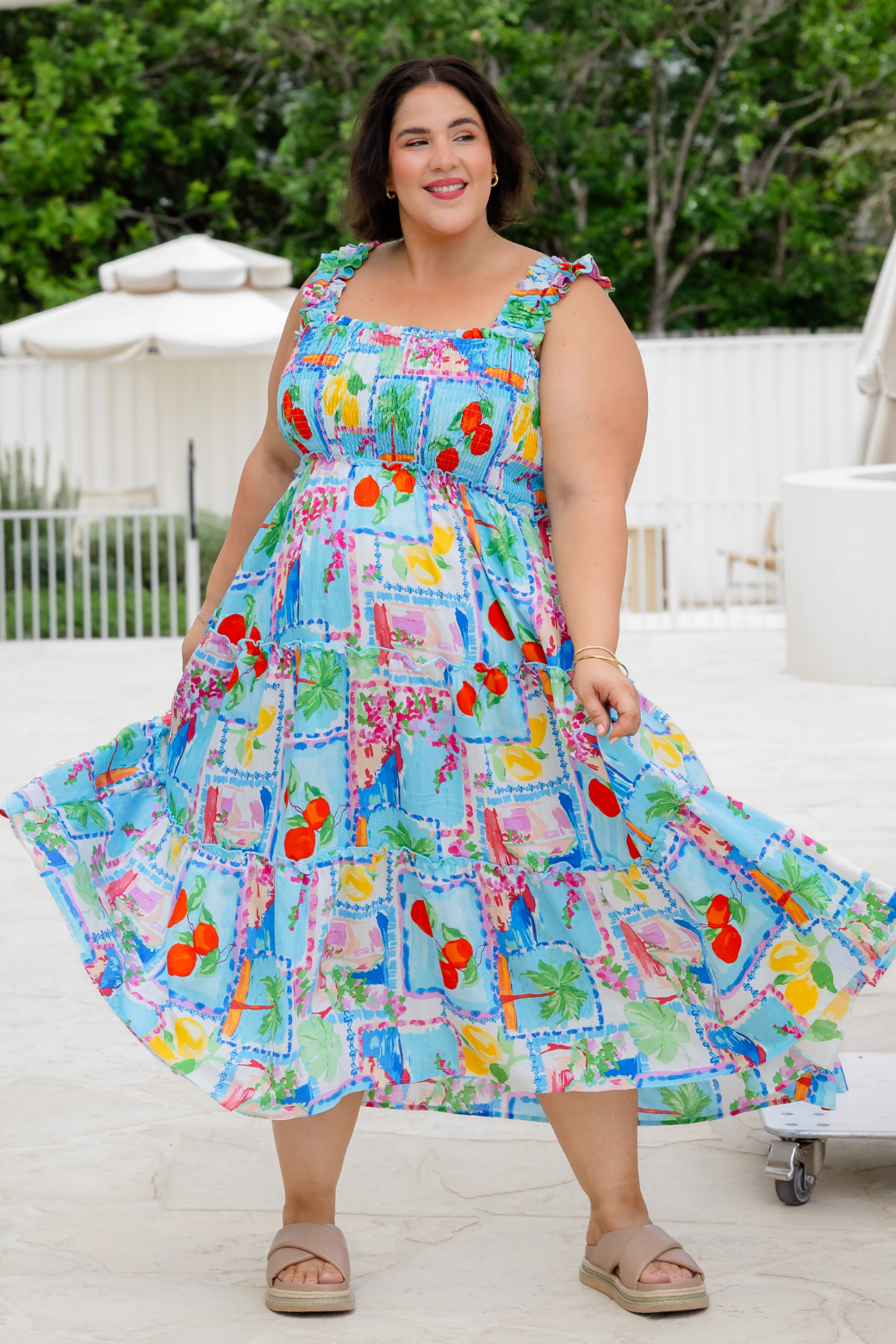 Keeley Midi Dress Eleni Print