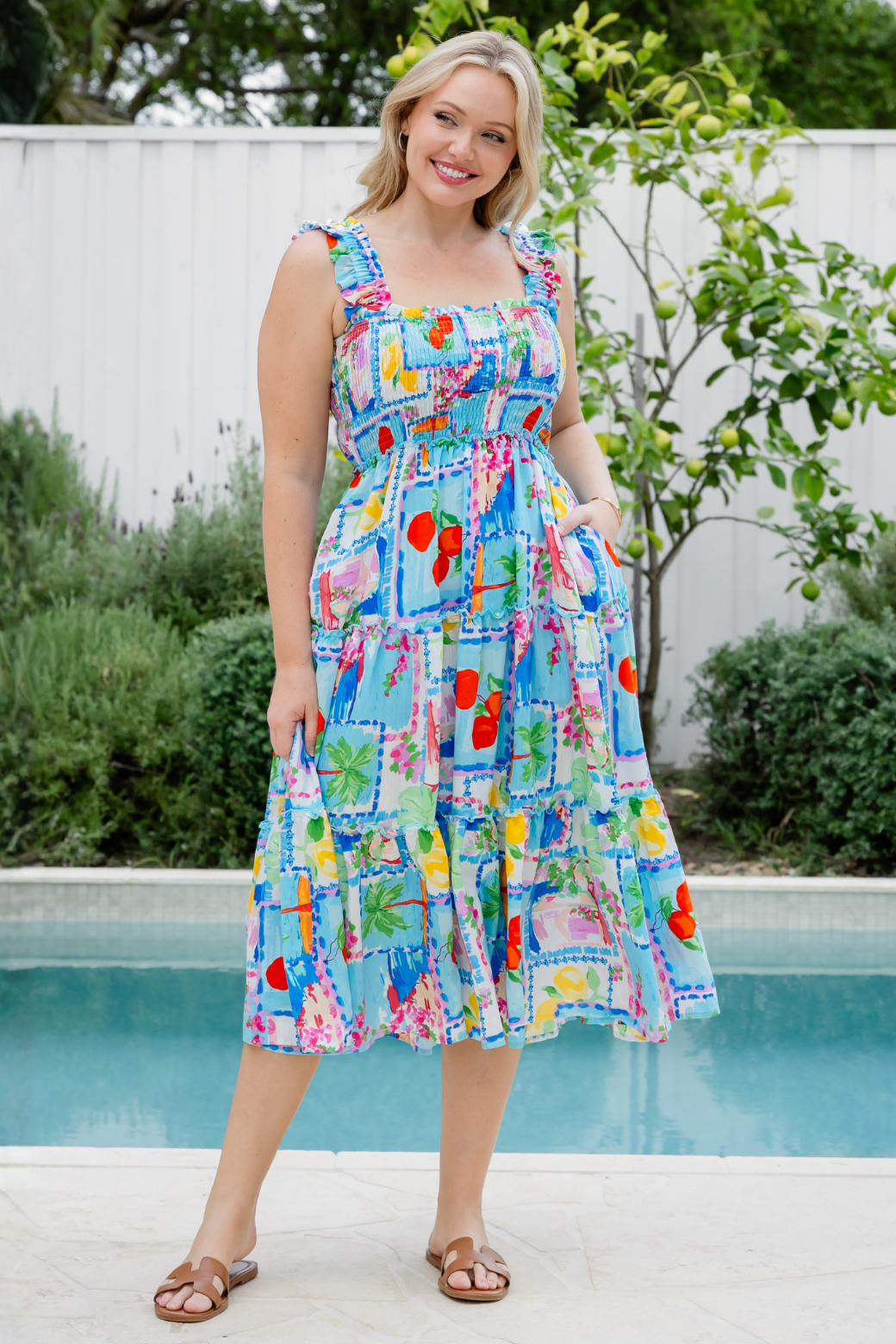 Keeley Midi Dress Eleni Print