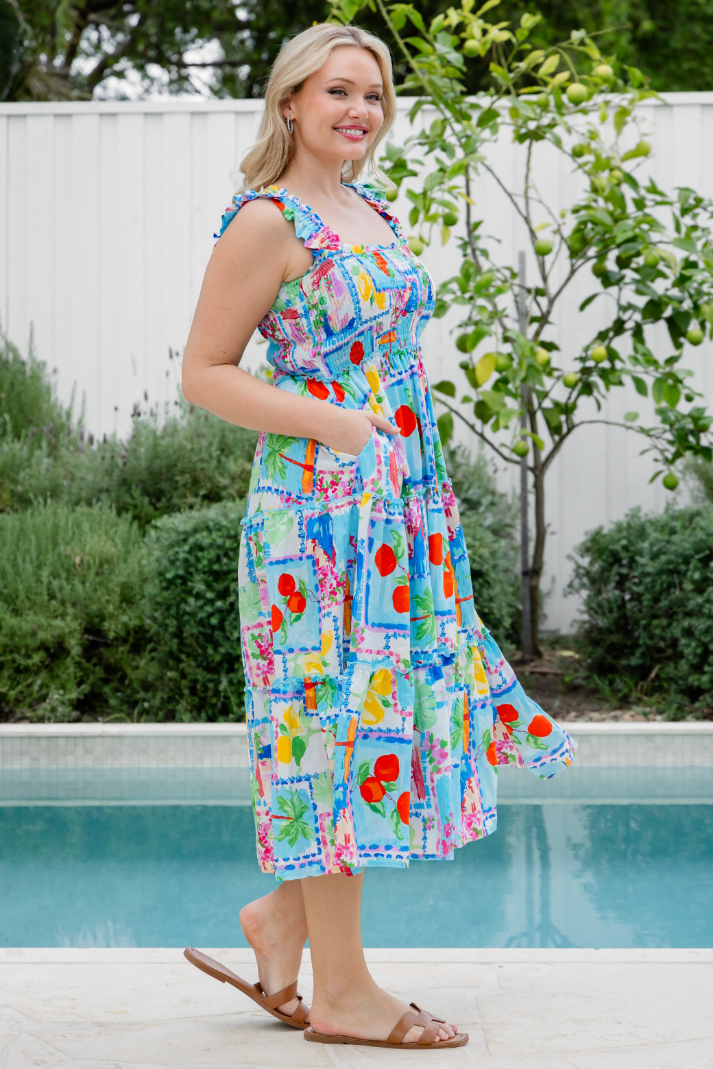 Keeley Midi Dress Eleni Print