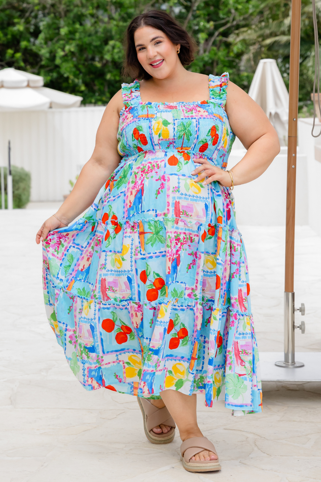 Keeley Midi Dress Eleni Print