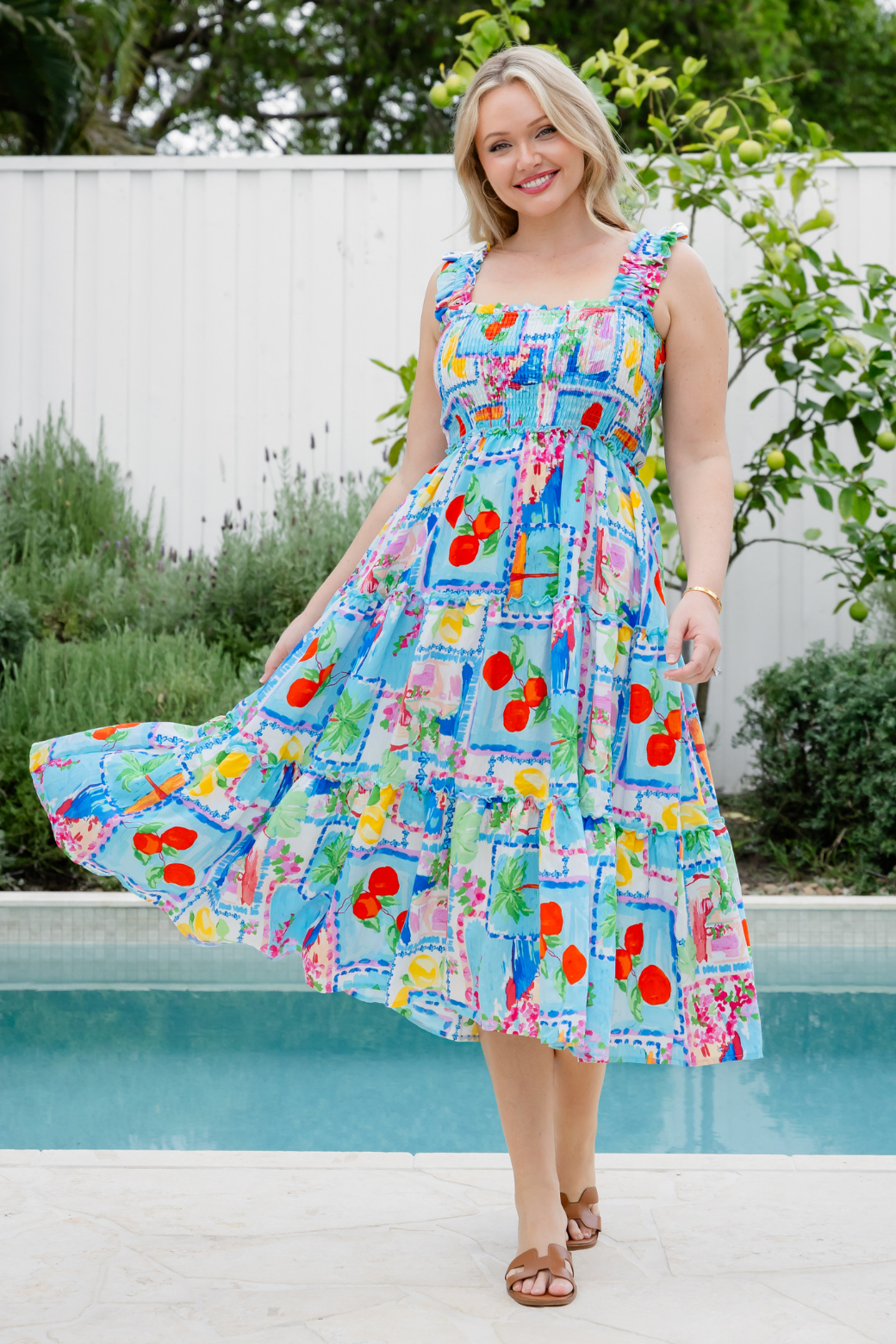 Keeley Midi Dress Eleni Print