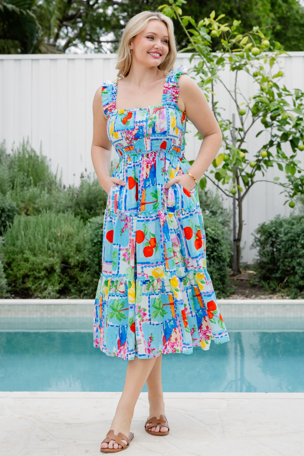 Keeley Midi Dress Eleni Print