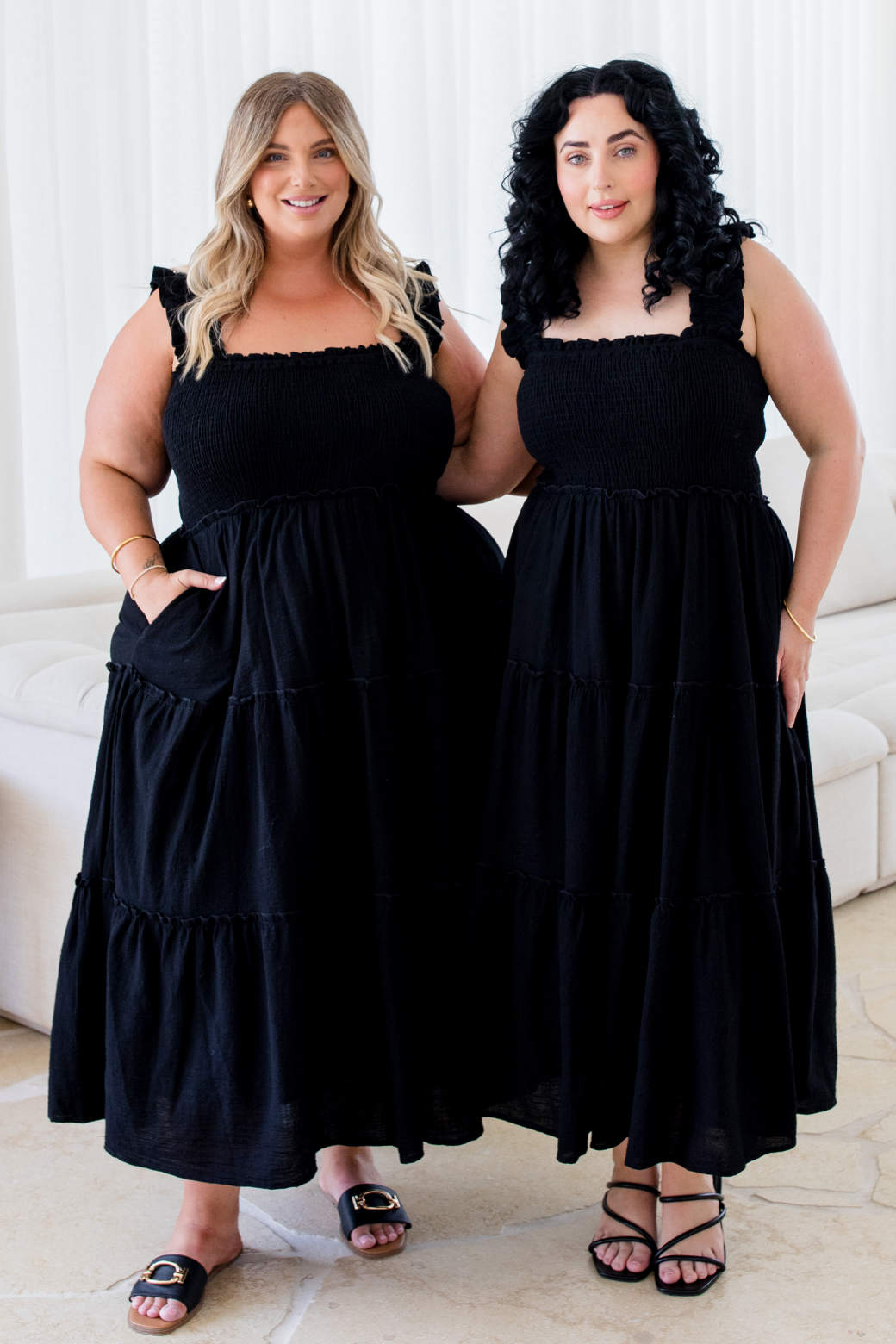 Keeley Midi Dress Black