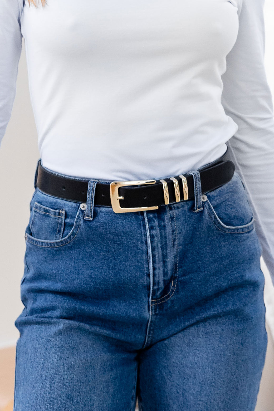 Final Sale | Sass Kobie Belt Black