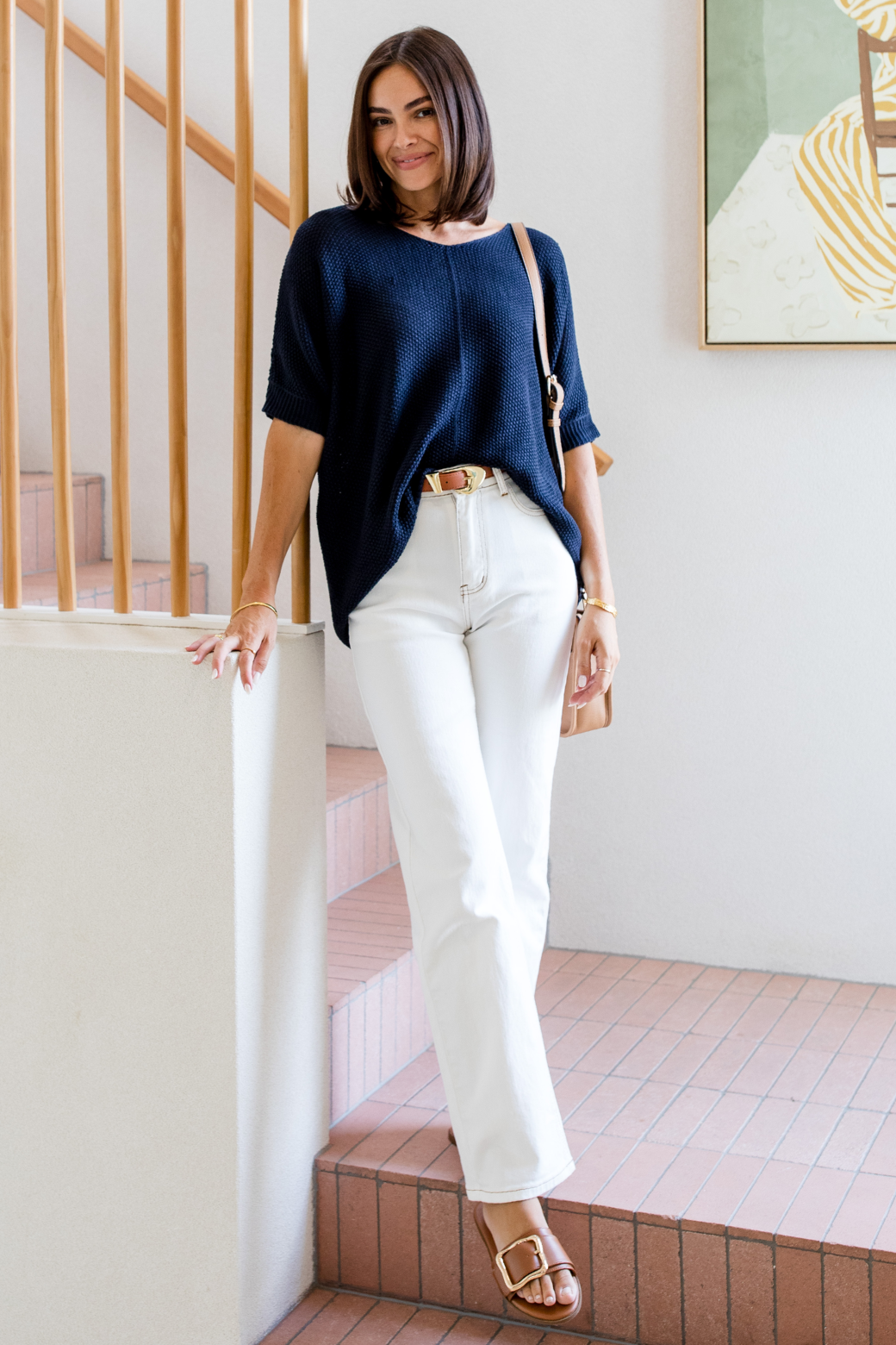 Lucy Straight Fit Off White Jean