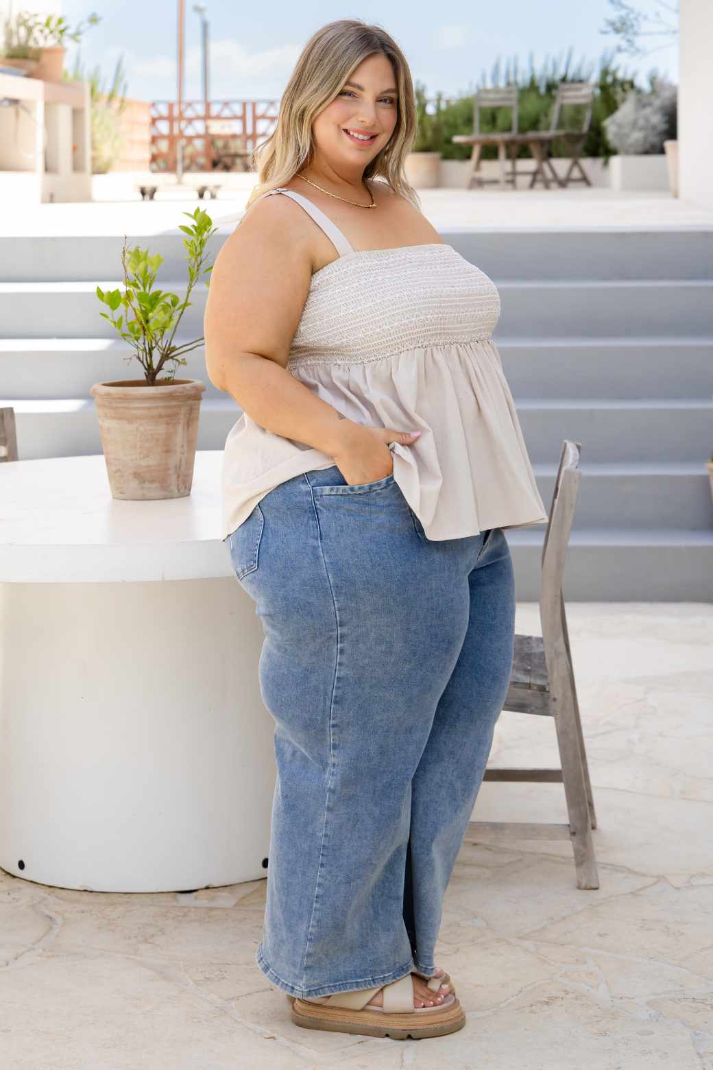 Final Sale | Lani Shirred Top