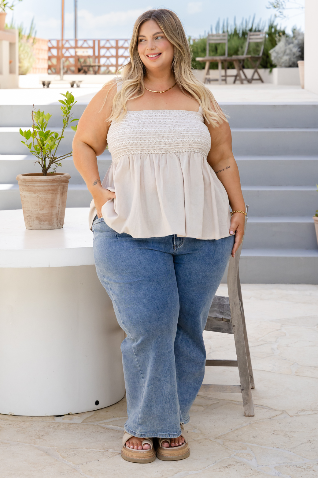 Final Sale | Lani Shirred Top