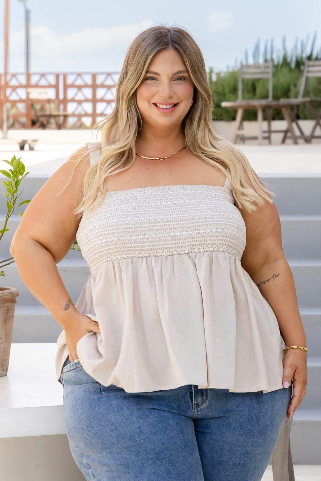 Final Sale | Lani Shirred Top