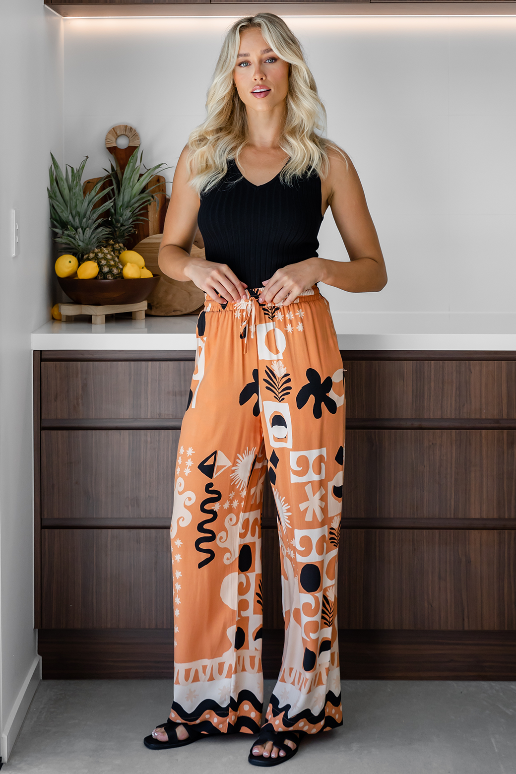 Final Sale | Lola Pants Apollo Print Sand