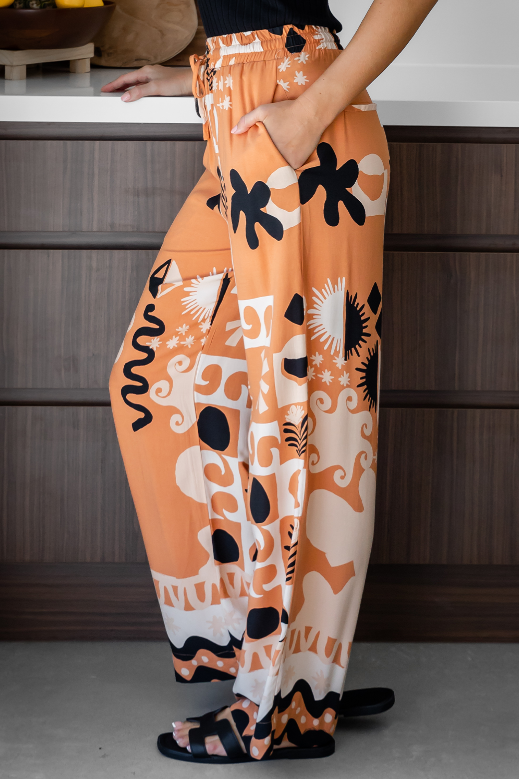 Final Sale | Lola Pants Apollo Print Sand