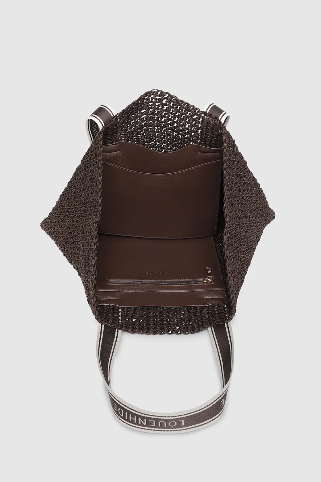 Louenhide Bali Beach Bag Chocolate Raffia