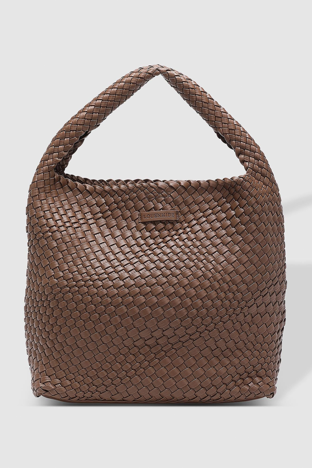 Louenhide Gabby Woven Shoulder Bag Chocolate