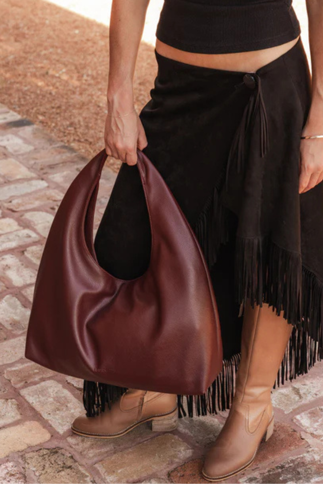 Louenhide Monaco Shoulder Bag Burgundy