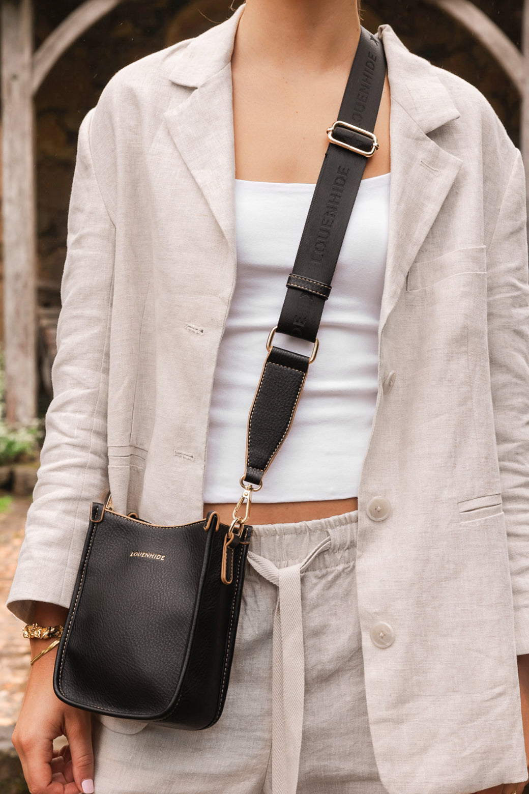 Louenhide Parker Phone Crossbody Bag Black