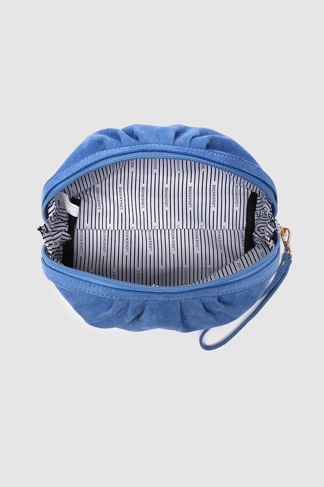 Louenhide Sarski Suedette Makeup Bag Persian Blue