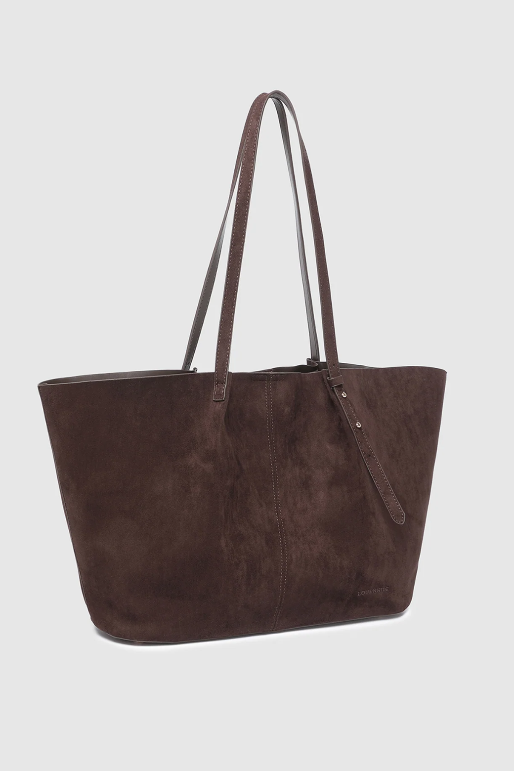 Louenhide Sawyer Suedette Tote Bag Chocolate