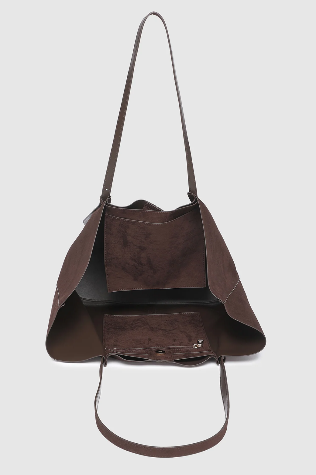 Louenhide Sawyer Suedette Tote Bag Chocolate