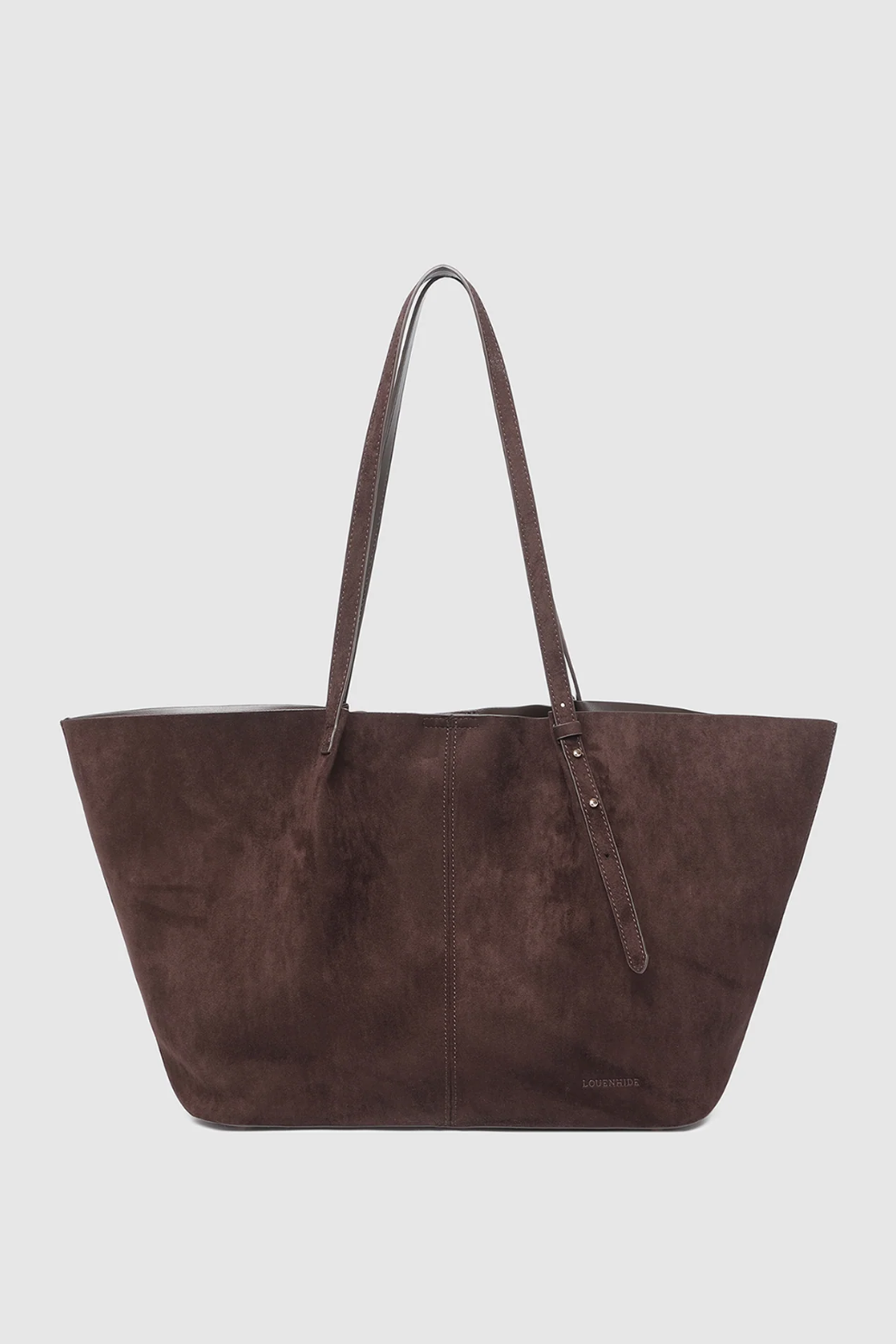 Louenhide Sawyer Suedette Tote Bag Chocolate