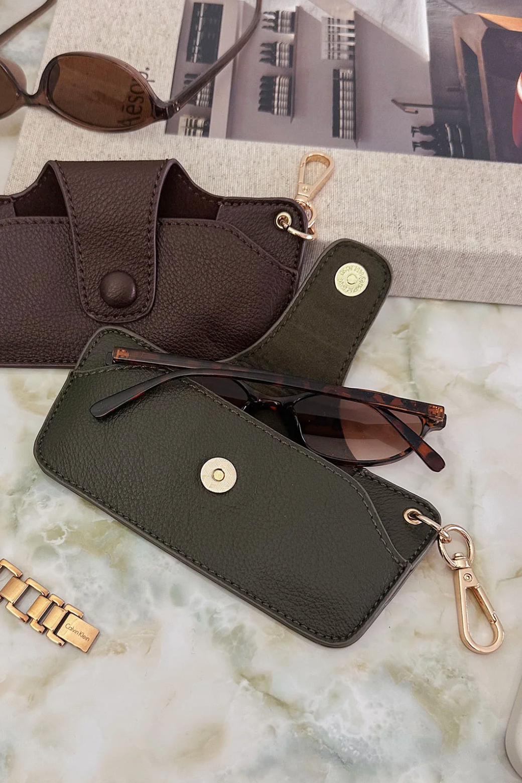 Louenhide Skittle Glasses Case Olive
