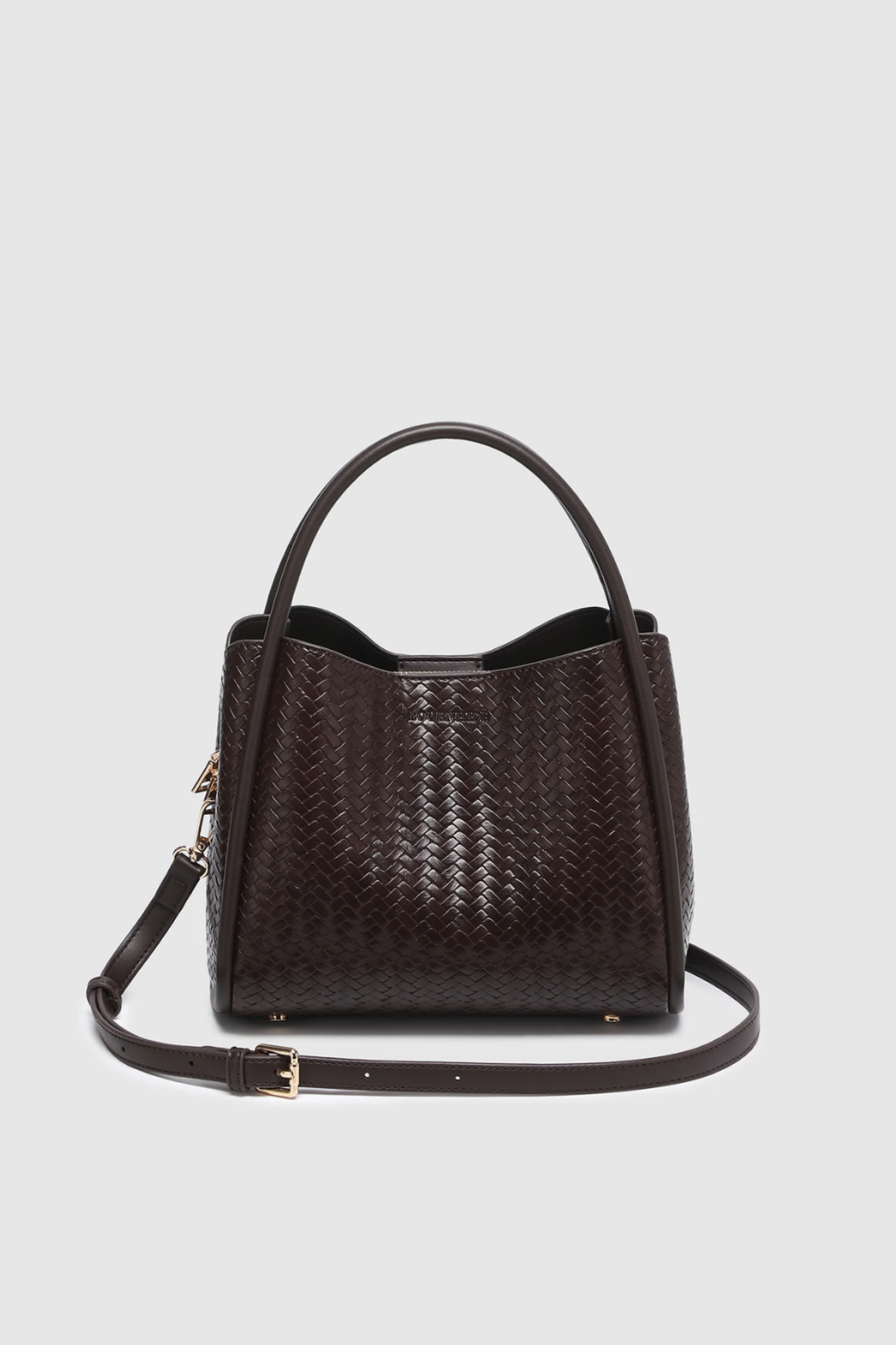 Louenhide Steffie Mini Tote Bag Woven Chocolate