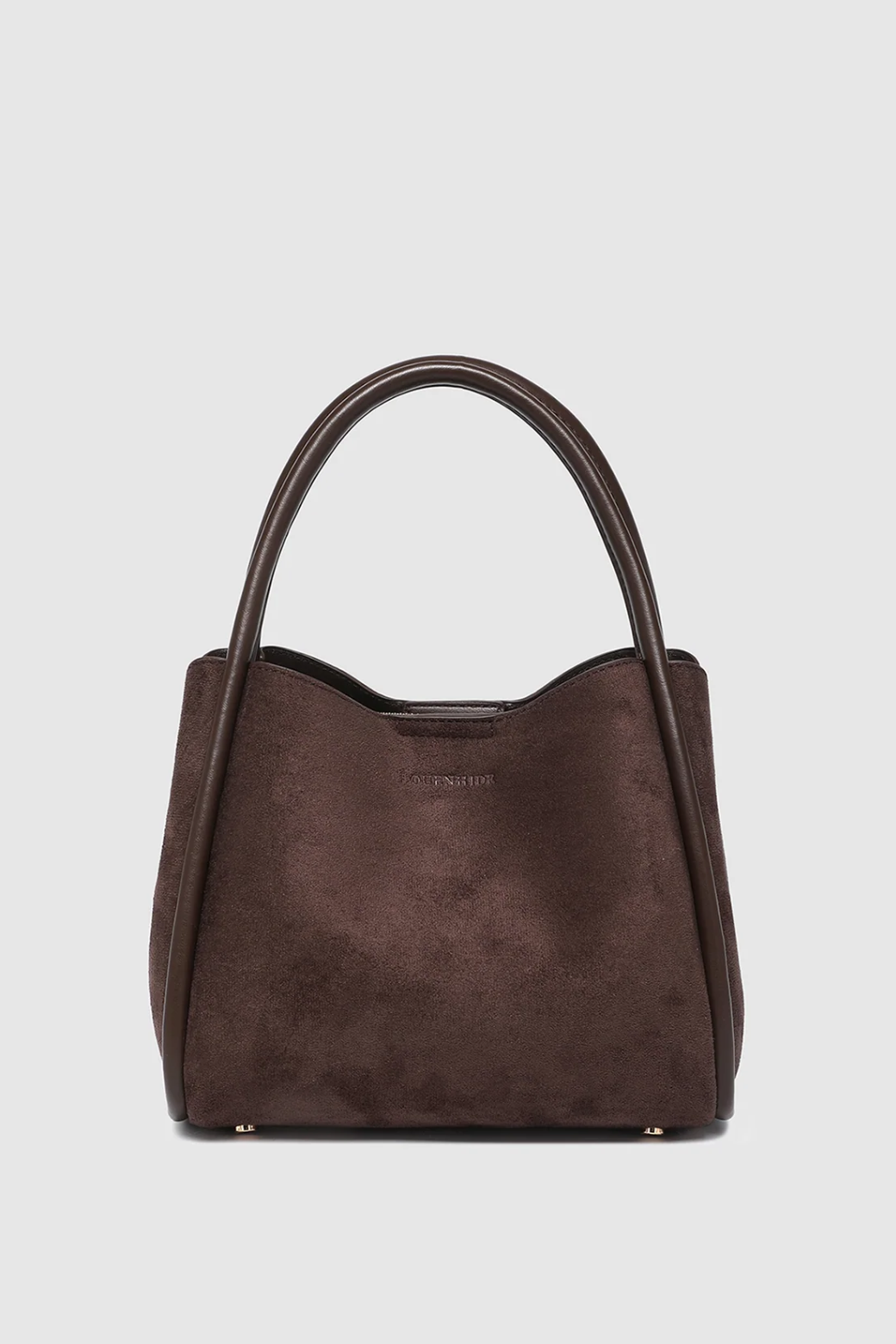 Louenhide Steffie Suedette Mini Tote Bag Chocolate
