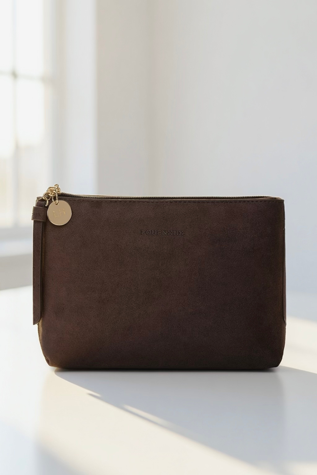 Louenhide The Everyday Suedette Pouch Chocolate