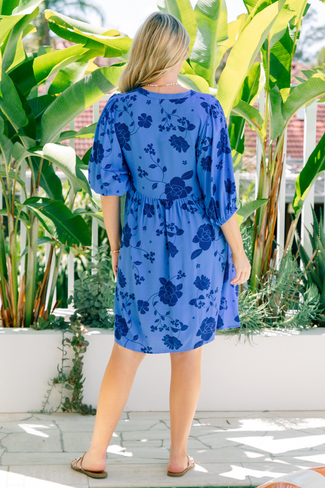 Louie Dress Miley Print Blue